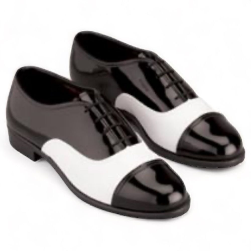 Gateway Spectator Tuxedo Faux Patent Leather Cap Toe Formal Wear Dress Shoes